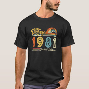 Vintage 1981: 41:a födelsedagspressen 41 år gammal t shirt
