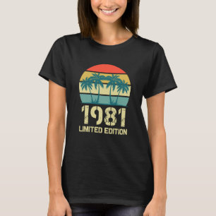 Vintage 1981 Födelsedag för kvinnor 1981 T Shirt