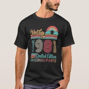 Vintage 1981 Ltd Edition Original Parts 41 Years M T Shirt