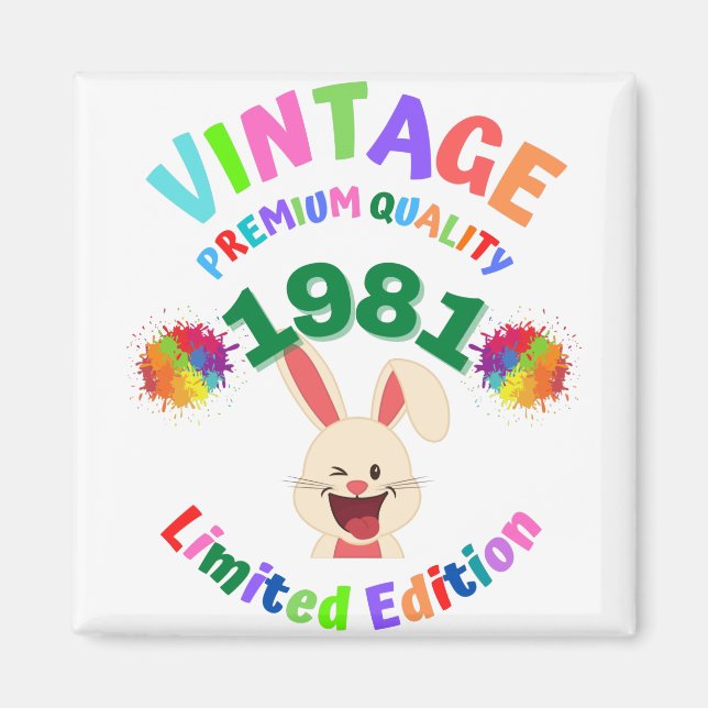 Vintage 1981 magnet (Framsidan)