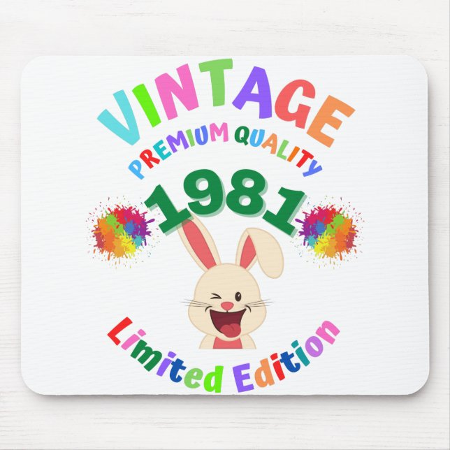 Vintage 1981 musmatta (Framsidan)