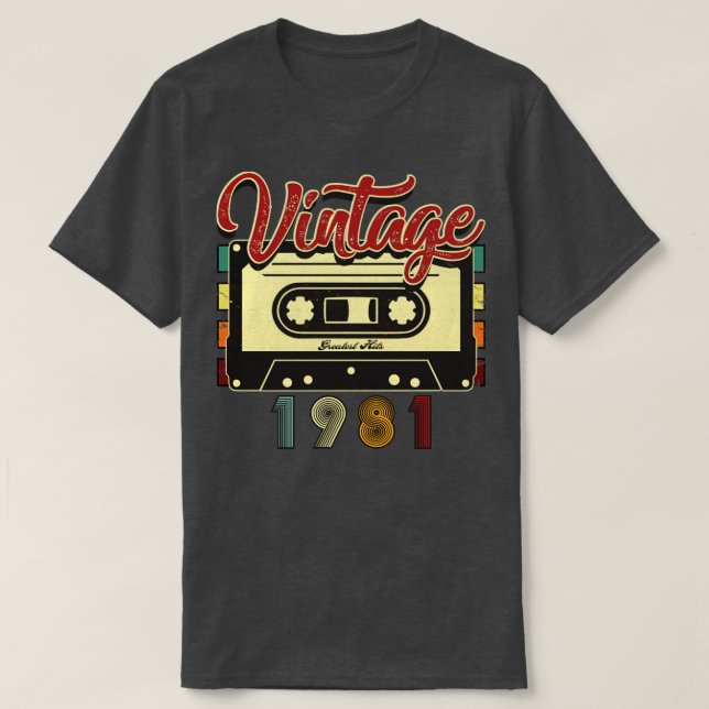 Vintage 1981 Underbarare kassettband T Shirt (Design framsida)
