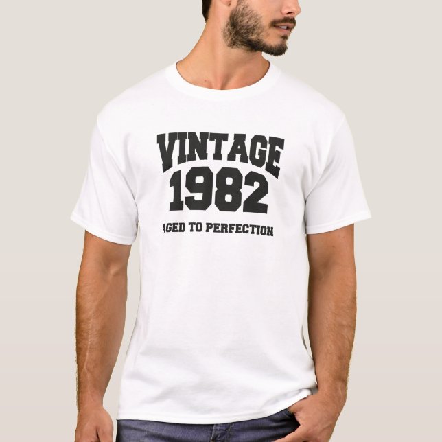 Vintage 1982 - Aged to perfection Tee (Framsida)