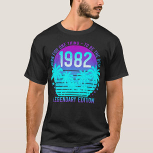 Vintage 1982 Födelsedag 39:e Aesthetic Sunset Hand T Shirt
