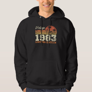 Vintage 1983 Begränsad utgåva 41:a födelsedagen Hoodie