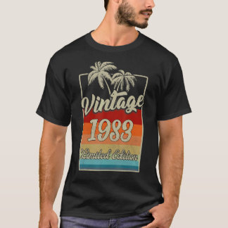 Vintage 1983 ingiven 1983 40:e födelsedagen 40 år  t shirt
