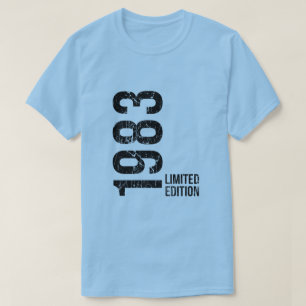 Vintage 1983 - Kvinnor Män Roligt Retro 43-årsdag T Shirt
