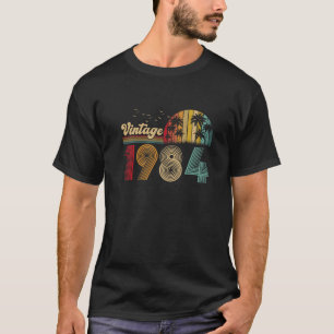Vintage 1984: 40:e födelsedagspressen Gift Manar K T Shirt