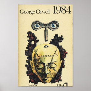 Vintage 1984 bok täckning poster