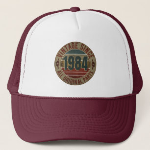 VINTAGE 1984 FÖDELSEDAGS PRESENT TRUCKERHAT KEPS