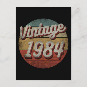 VINTAGE 1984 MÄN KVINNOR FÖDELSEDAGSGÅVA VYKORT
