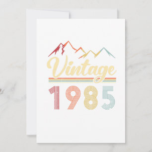 Vintage 1985 36:e födelsedagen Retro 36 år gammal Inbjudningar