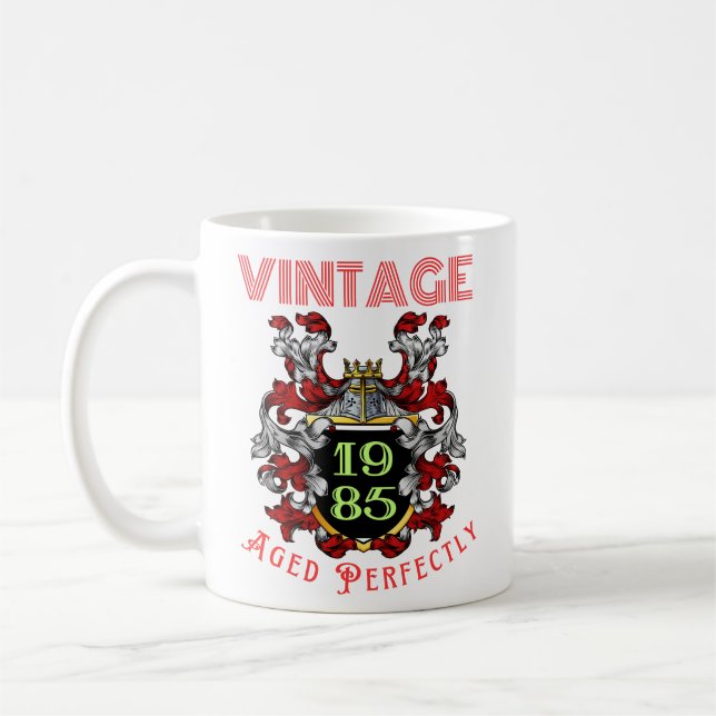 Vintage 1985 Åldrats perfekt Kaffemugg (Vänster)