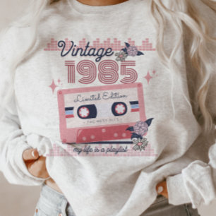Vintage 1985 Begränsad Edition Music Cassette Retr T Shirt