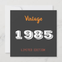 Vintage 1985 begränsad utgåva 40th Birthday Gift