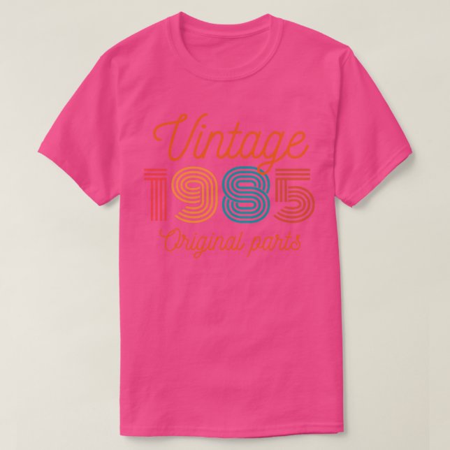 Vintage 1985 Originaldelar T Shirt (Design framsida)