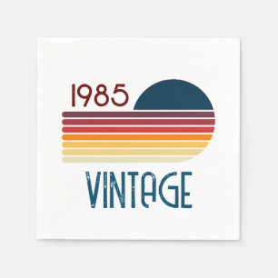 Vintage 1985 Retro Rand Sol Pappersservett