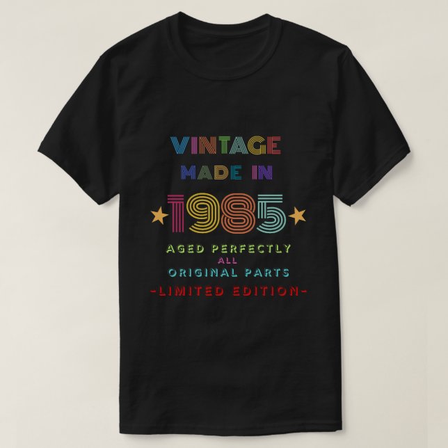 Vintage 1985 t shirt (Design framsida)