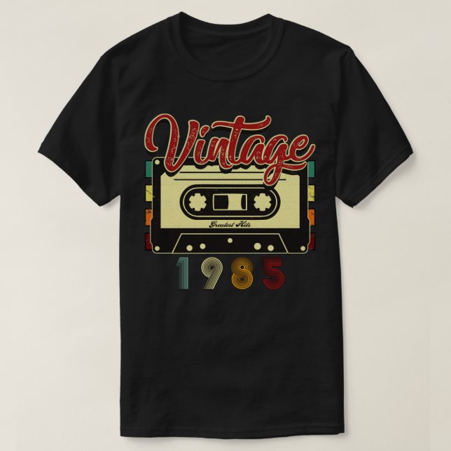Vintage 1985 Underbarare kassettband T Shirt (Design framsida)
