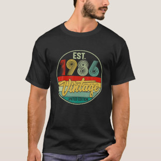 Vintage 1986 36:e födelsedag Dekoration Kvinnor i T Shirt