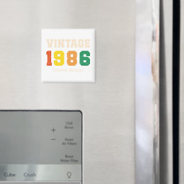 Vintage 1986 Limited Edition Retro Födelsedagsdesi Magnet