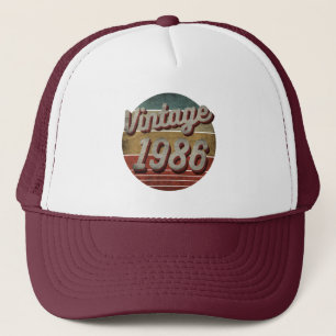 VINTAGE 1986 MÄN KVINNOR FÖDELSEDAGS PRESENT BILFÖ KEPS