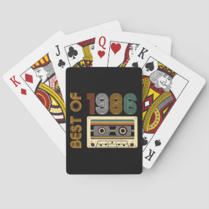 Vintage 1986 Tillverkad 1986 40-årsdag 40 år Casinokort