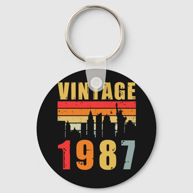 Vintage 1987: 1987 nyckelring (Framsida)