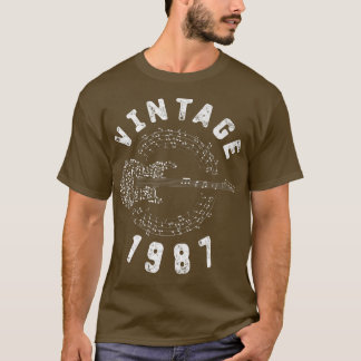 Vintage 1987 Birthday Limited Edition Guitar Music T Shirt