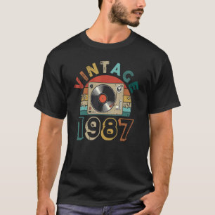 Vintage 1987 kassettband 35 år gammalt t shirt