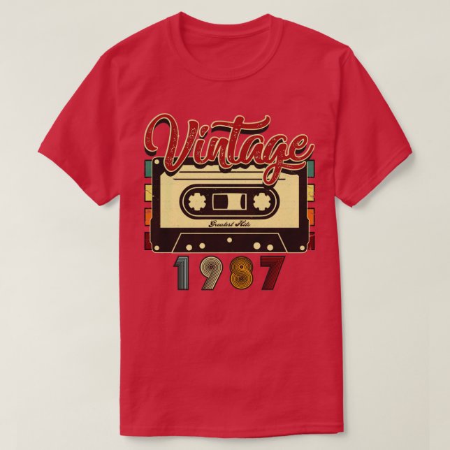 Vintage 1987 Underbarare kassettband T Shirt (Design framsida)
