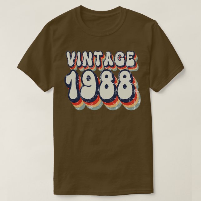 Vintage 1988 2 t shirt (Design framsida)