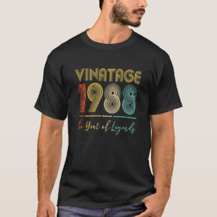 Vintage 1988 34:e födelsedag Idéer Manar Kvinnor i T Shirt