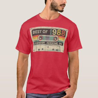 Vintage 1988 Begränsad Edition kassettband 34:e Bi T Shirt