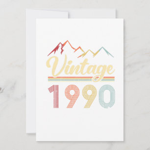Vintage 1990 31:e födelsedagspressen 31 år gammal inbjudningar