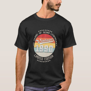 Vintage 1990 32 år gammal födelsedag 32 år t shirt