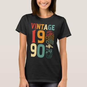 Vintage 1990 32 år gammal födelsedagskampanj B T Shirt