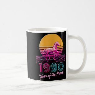 Vintage 1990 År för häst Lunar Rider Cny Zod Kaffemugg