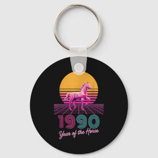 Vintage 1990 år för hästen Lunar Rider Cny Zod Nyckelring