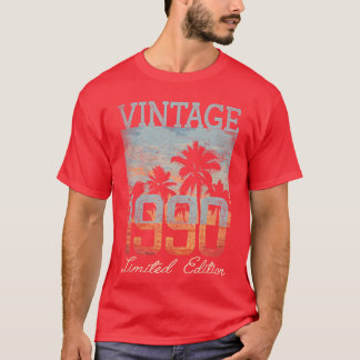Vintage 1990 Limited Edition 35-årsdag 35 år T Shirt