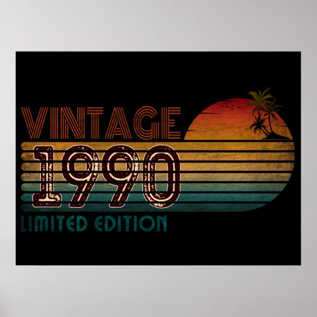 vintage 1990 limited edition  poster (Framsidan)
