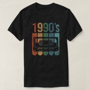 Vintage 1990-tal Retro kassettband Musik Grafisk T Shirt