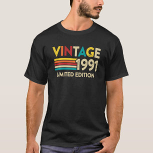 Vintage 1991 31a Födelsedag 31 år gammal T Shirt