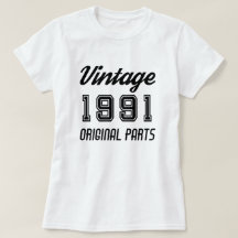 Vintage 1991 Originaldelar Födelsedag