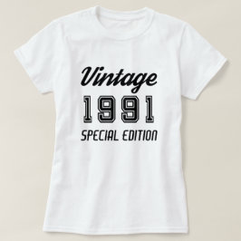 Vintage 1991 Speciella upplagan födelsedag T Shirt