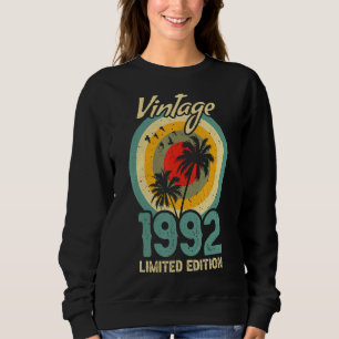 Vintage 1992 Begränsad Upplaga Solnedgång Palmträd T Shirt