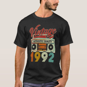 Vintage 1992 Giltig kvalitet 1992 30års födelsedag T Shirt