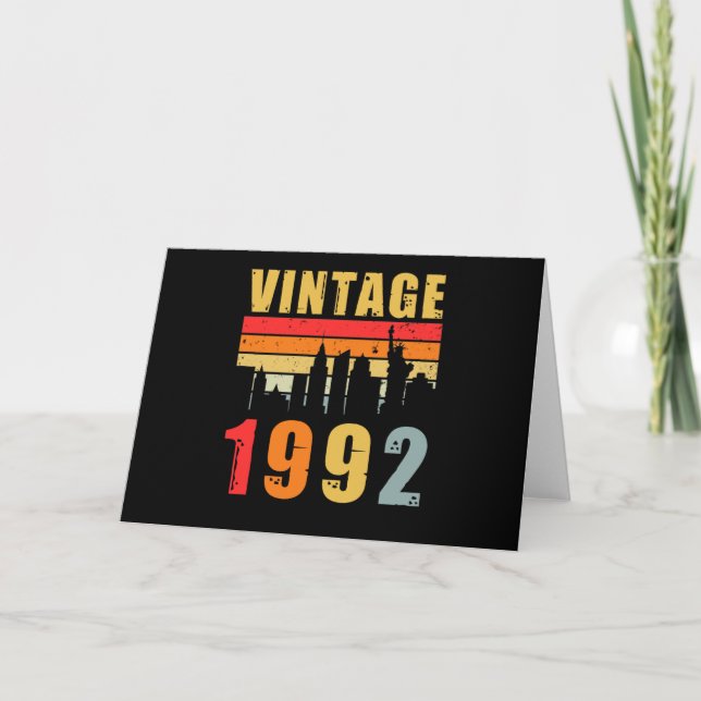 Vintage 1992 Tillverkad 1992 Kort (Framsida)