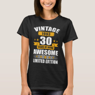 Vintage 1993 30 år gammal 30års födelsedag t shirt