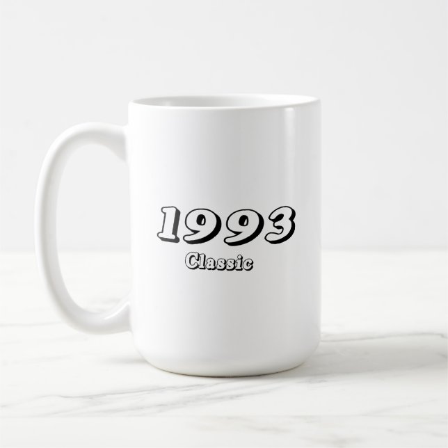 Vintage 1993 Klassisk Retrodesign Kaffemugg (Vänster)